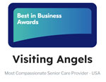 Hear what our franchise owners think about us Visiting Angels Footer Graphic